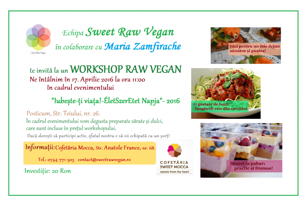 Iubeste-ti viata - Workshop raw vegan