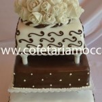 Tort de nunta cu trandafiri martipan oradea