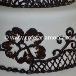 tort de nunta alb - negru oradea