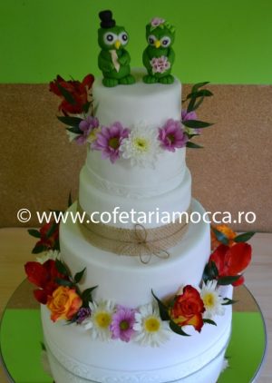 tort de nunta cu bufnite oradea